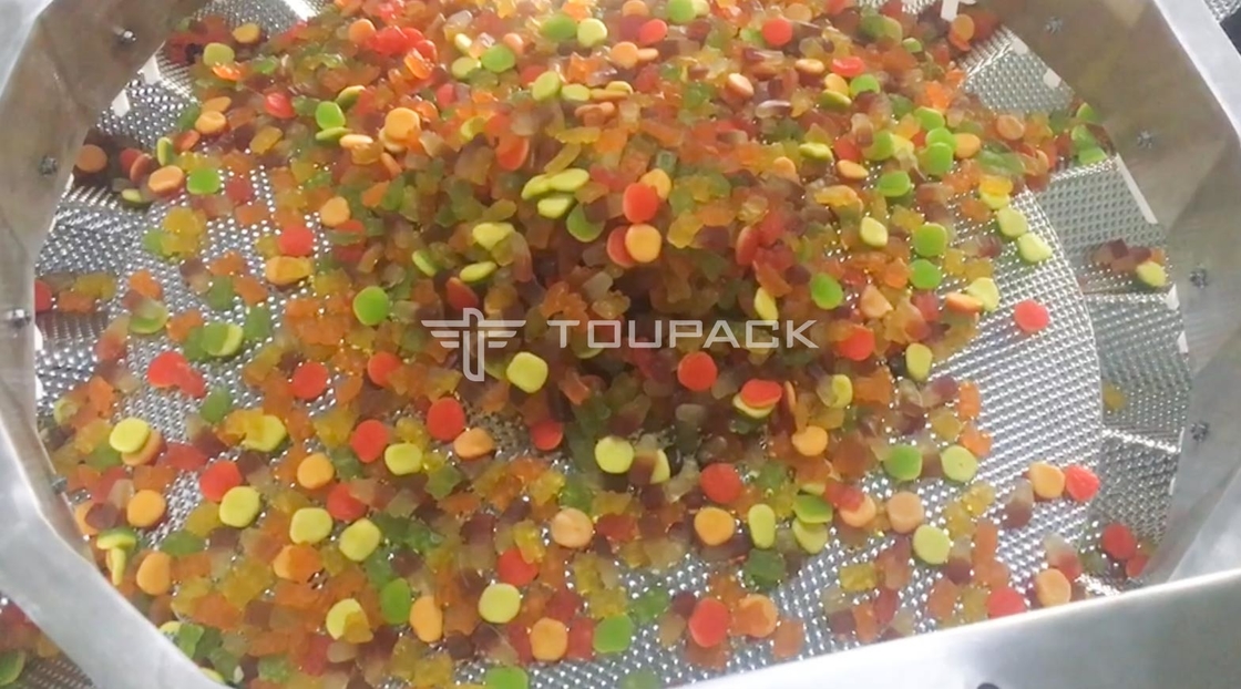 เครื่องบรรจุบรรจุอัตโนมัติสำหรับถุงหมอน Premade Doypack Gummy Bear Candy