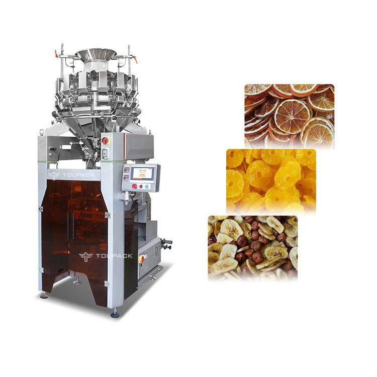2.5KW 0.04-0.08mm Multihead Weigher เครื่องบรรจุสำหรับการวัดความหนาของฟิล์ม