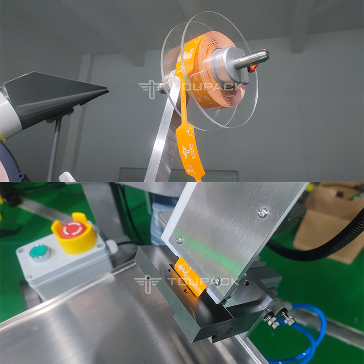 Semi Auto Banana Carrot Packing Machine For Mesh Net Bag Weighing Counting Netting Clipping เครื่องบรรจุขนมกล้วยไม้สําหรับกระเป๋าขัด