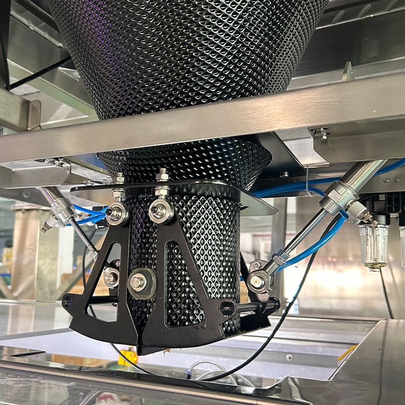 14 Head Multihead Weigher Pet Packing Machine ปลา ลูกสุนัข สุนัขแมว โรงงานชั่งอาหาร 120g 240g 400g 1kg Ziplock Packing Machine