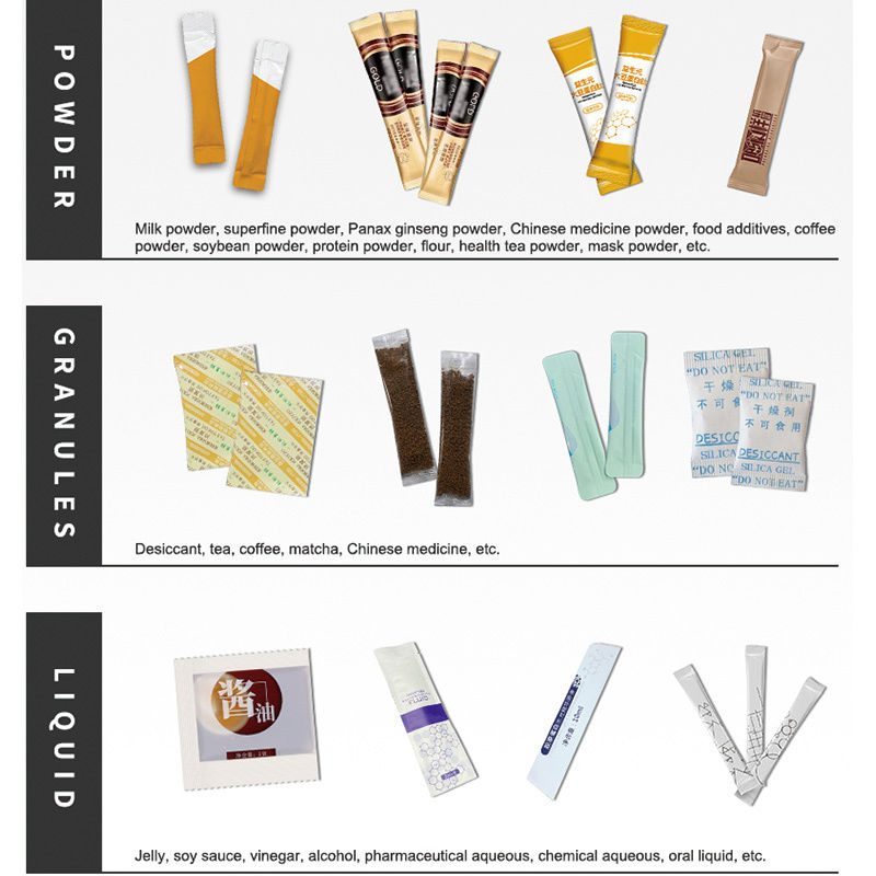 เครื่องบรรจุและเติมเคทชัป Vffs อัตโนมัติเต็ม เครื่องบรรจุและเติมเคทชัป Multi Track Vertical 4 Sides Seal Sachet