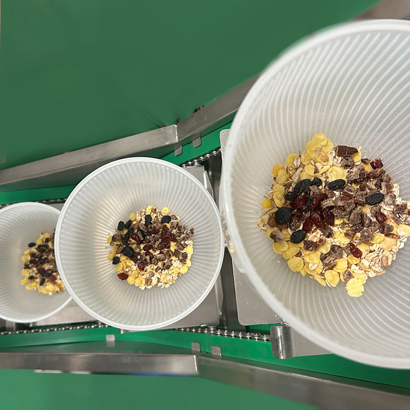 ผสมถั่วถั่วแห้งและเมล็ดอาหารว่าง กระป๋องกระป๋องพลาสติก เครื่องเติมและบรรจุ เครื่องเติมสําหรับกระป๋อง