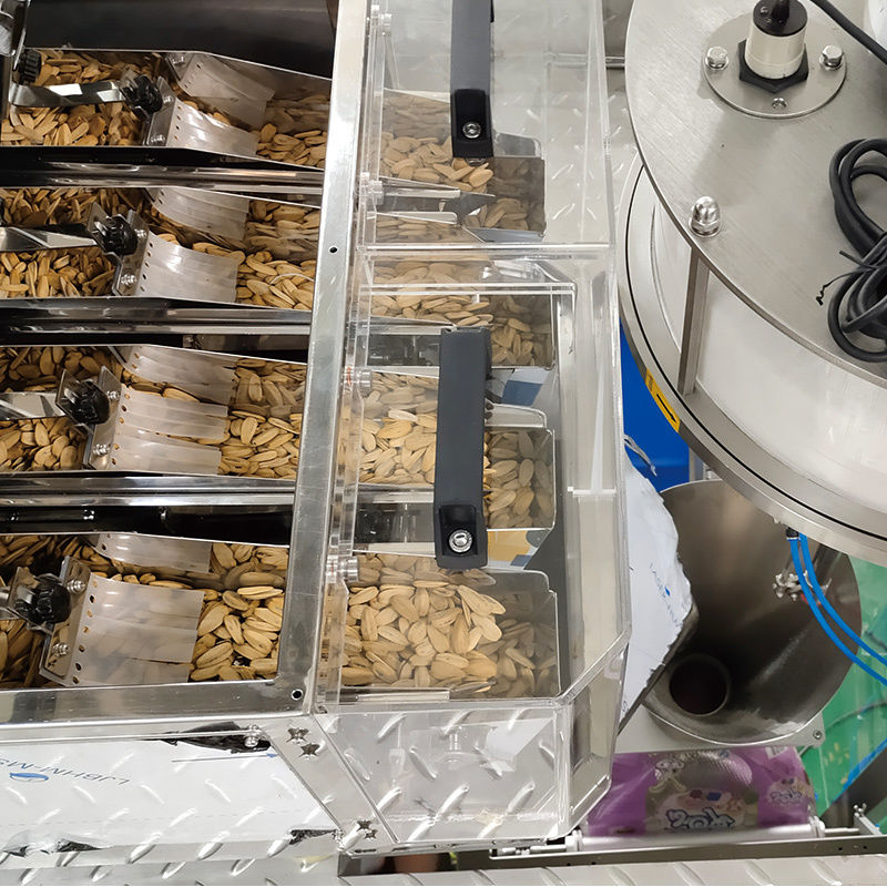 เครื่องบรรจุแนวตั้งแบบอัตโนมัติ 200 กรัม 300 กรัม 500 กรัม เครื่องบรรจุผง เครื่องบรรจุถุง Doypack ผงโปรตีนเวย์