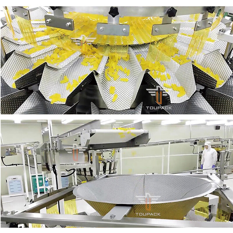 CE โรงงานสามารถปรับปรุงอัตโนมัติชิป Candy เติมและปิดสายการผลิต เครื่องบรรจุอาหารว่างสําหรับกระปุก / กระปุก / กระปุก