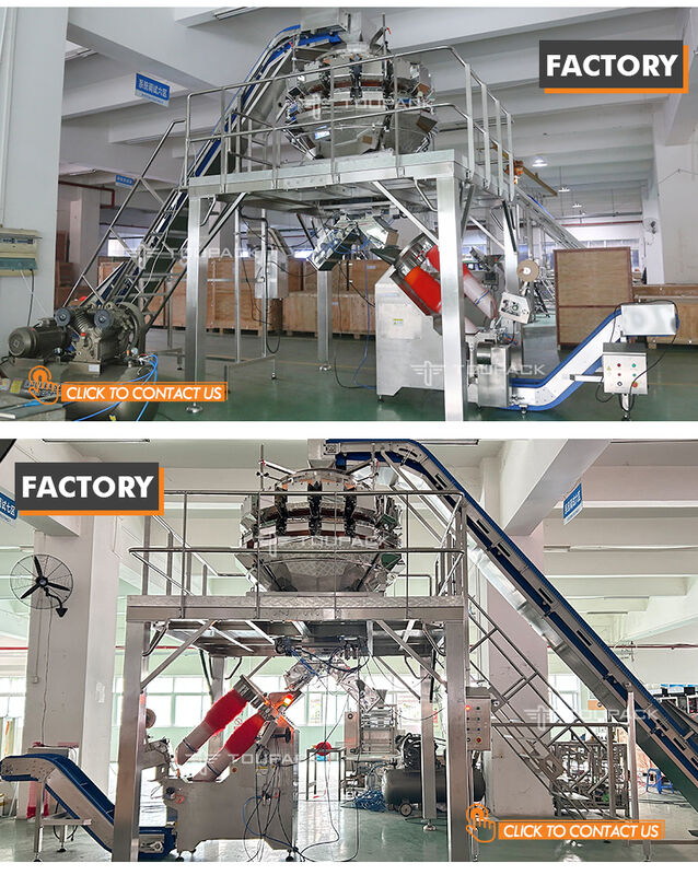 เครื่องบรรจุกระเป๋าสะพาย Mesh อัตโนมัติ ความเร็ว 15-30 กระเป๋า / นาทีและความจุ 0.45 ~ 5 กิโลกรัมสําหรับกระเทียมฝรั่ง