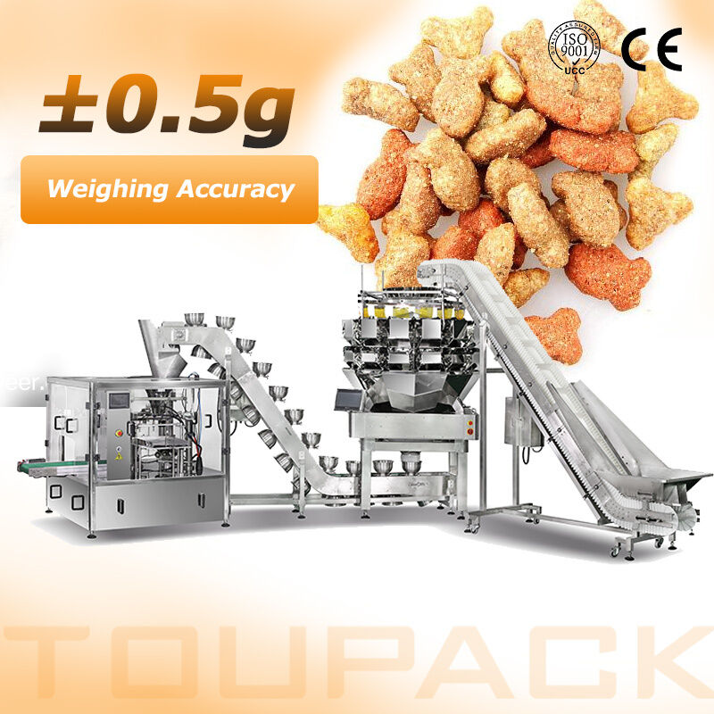 เครื่องบรรจุกระเป๋าแบบอัตโนมัติความเร็วสูง ชิปป๊อปคอร์น บิสกิ๊ก Doypack เติมอุปกรณ์ปิด
