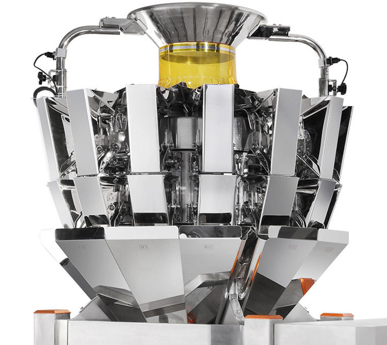 0.8L 1.6L Multihead Weigher All In One บรรจุภัณฑ์สำหรับข้าวโอ๊ตบิสกิต