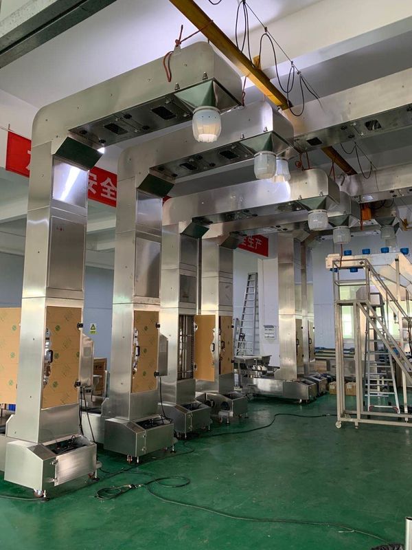 SUS 304 ขนมขบเคี้ยว 1.8L Z Type Bucket Elevator