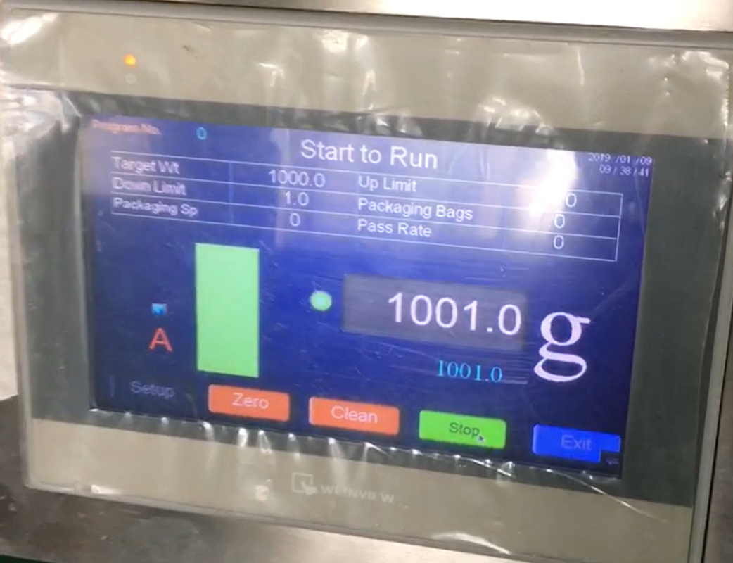 10WPM เครื่องชั่งอัตโนมัติบรรจุและปิดผนึกเครื่องหัวเดียว 3L เครื่องชั่งเชิงเส้นเกรดอาหาร