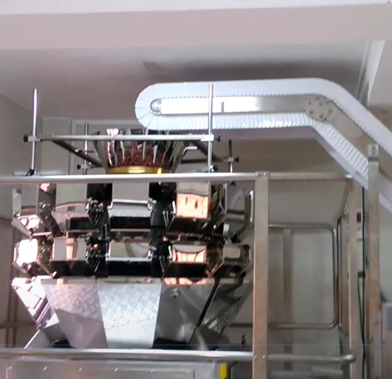 เครื่องบรรจุหีบห่อ Multihead Weigher ขนาด 5,000 กรัมสำหรับอุตสาหกรรมโรงงานอาหาร 60 BPM Sugar