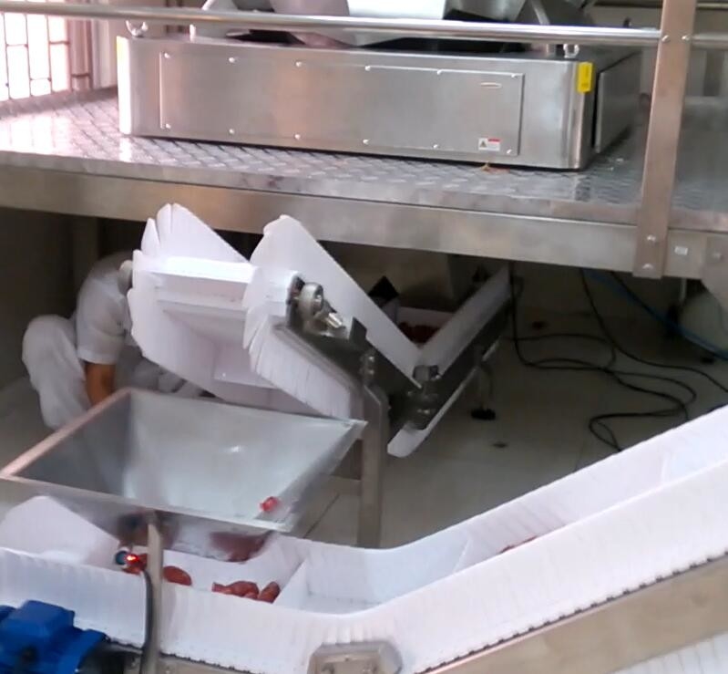 เครื่องบรรจุหีบห่อ Multihead Weigher ขนาด 5,000 กรัมสำหรับอุตสาหกรรมโรงงานอาหาร 60 BPM Sugar