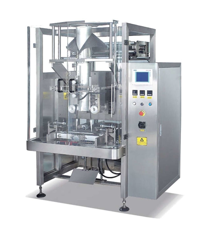 VFFS เครื่องชั่งอัตโนมัติบรรจุและปิดผนึกเครื่อง 2.2KW สำหรับขนมขบเคี้ยวหมอน Bagging