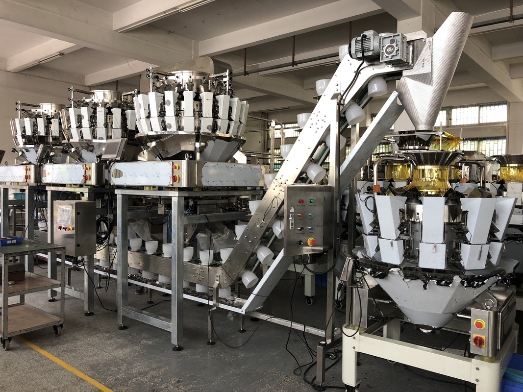 0.75KW เครื่องบรรจุภัณฑ์ดองอาหารที่สามารถวัดได้ปลอดภัยประเภทชาม Tipplers สายพานลำเลียงสำหรับ Patches Blocks