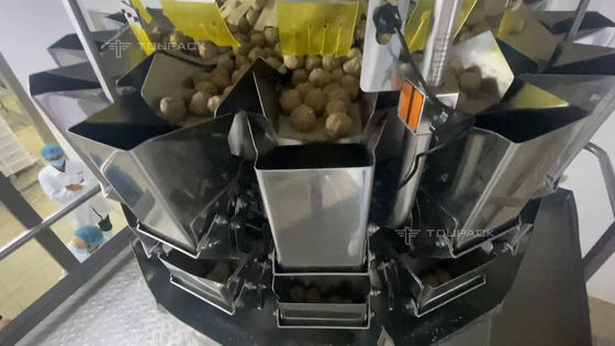 อาหารแช่แข็ง Samosa มีทบอล Siomai เครื่องบรรจุเกี๊ยว 40BPM 2.0kW / หน่วย