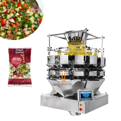 Salad 14 Head Multihead Weigher เครื่องบรรจุแนวตั้งแบบกำหนดค่าได้