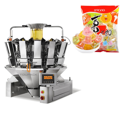 เครื่องบรรจุกระเป๋าในกระเป๋า 380V เครื่องบรรจุกระเป๋าหลายฟังก์ชัน ยืนขึ้นเจล เจลี่หลายหัว น้ําหนัก เติมถุง