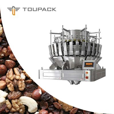 เครื่องบรรจุอัตโนมัติ SS304 2.5L Multihead Weigher สำหรับถั่วผสมถั่ว