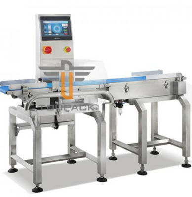 เครื่องชั่งตรวจสอบความเร็วสูง 120BPM 950CC เครื่องตรวจสอบน้ำหนักบนสายพานอัตโนมัติสำหรับการคัดแยก