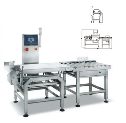 50 WPM Multihead Weigher เครื่องบรรจุ SUS304 ระบบตรวจสอบน้ำหนักบนสายพาน
