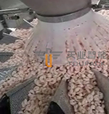 SUS 304 เครื่องบรรจุอาหารแช่แข็งระบบชั่งน้ำหนักอัตโนมัติใบรับรอง CE