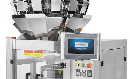 เครื่องชั่งน้ำหนักและบรรจุหีบห่อ 1.6L 10 หัวในเครื่องเดียวสำหรับอุตสาหกรรมอาหาร