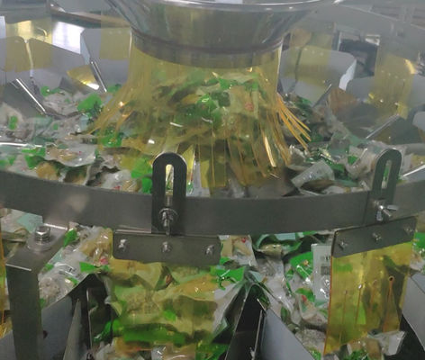 120 P / M SUS 304 เครื่องบรรจุน้ำหนักหลายหัวสำหรับเมล็ดถั่ว